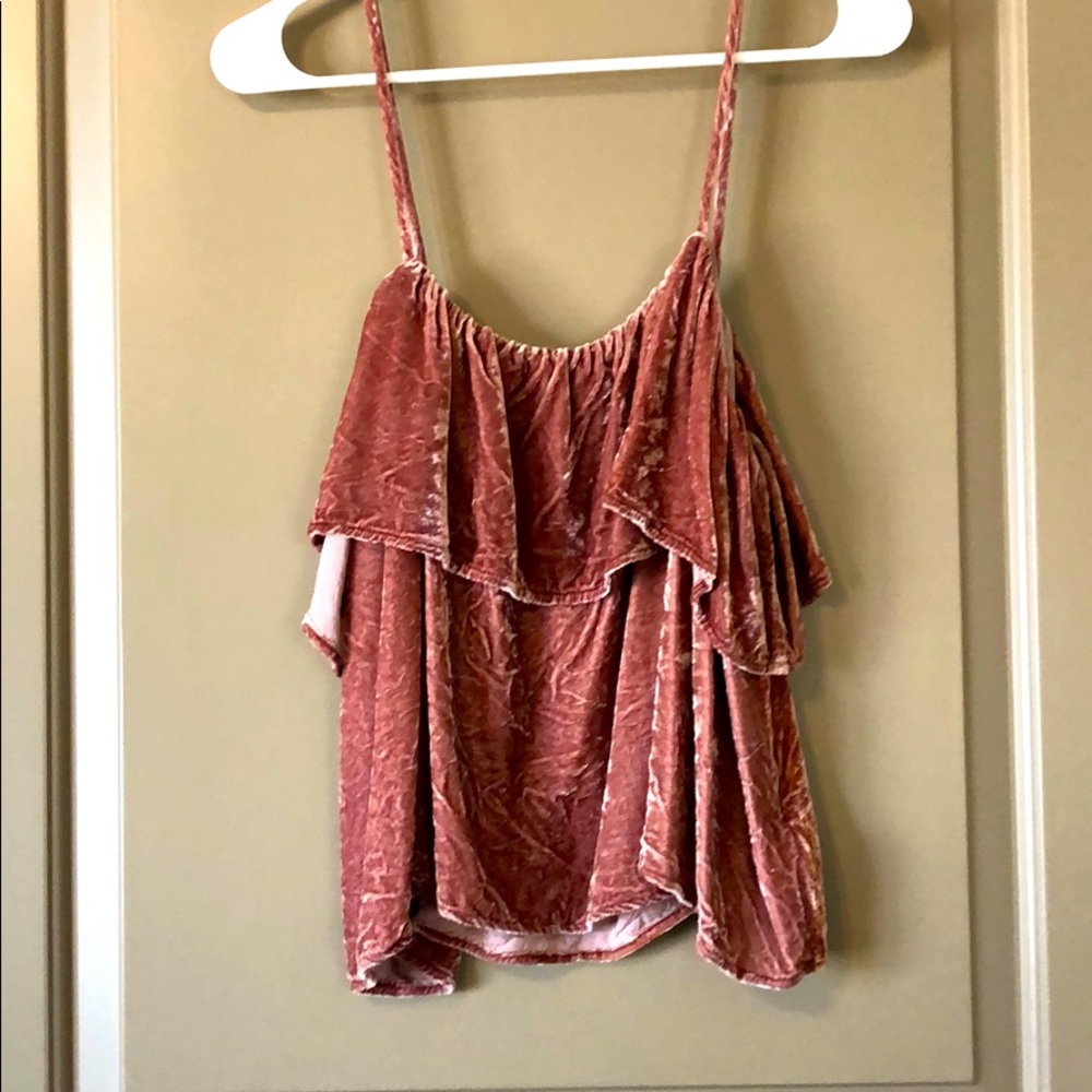 Mauve velour top